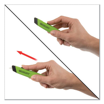 Westcott® Safety Ceramic Blade Box Cutter, 6.15", Green freeshipping - TVN Wholesale